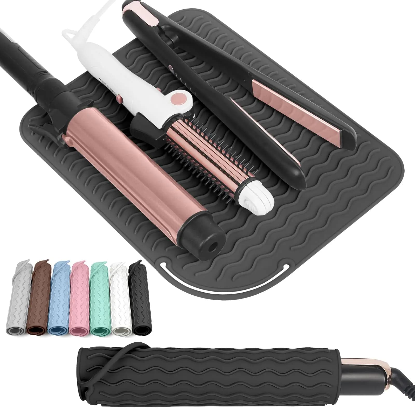 Heat Resistant Silicone Mat For Hair Insulating Mat Portable Hot Tools Straightening Plate for Ironing Ironing Board