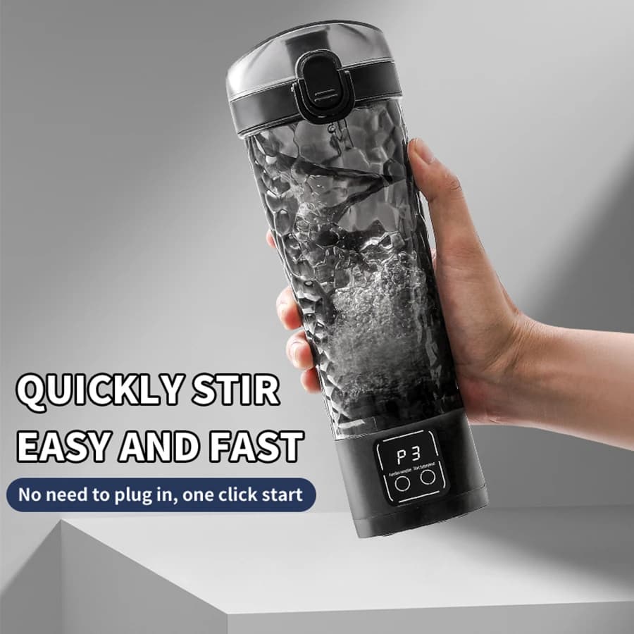 Electric cup for mixing proteins with USB charging, office coffee cup, oscillating cup, fitness sports bottle, cycling bottle