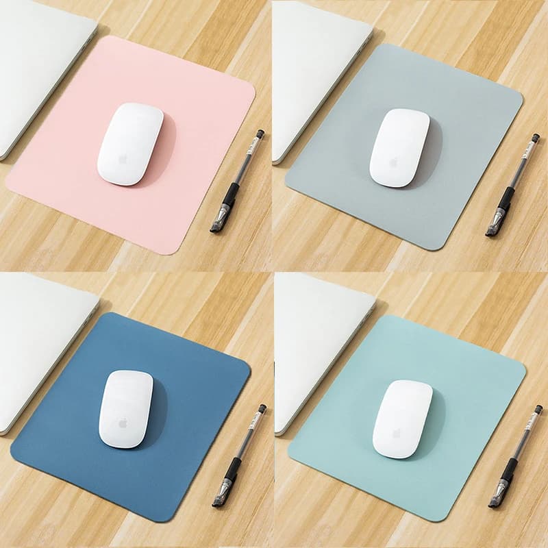 Small PU mouse mat desktop non-slip game new mouse mat waterproof scratch-resistant mat easy to clean for laptop desktop PC