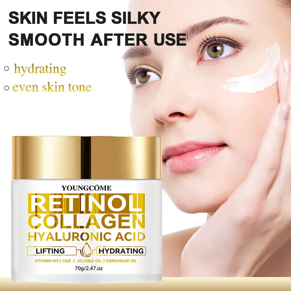 1/2PCS Retinolo Crema Per Il Viso Idratante Rimozione Delle Rughe Collagene Acido Ialuronico Creme Cura Della Pelle Cosmetici per le donne e gli uomini