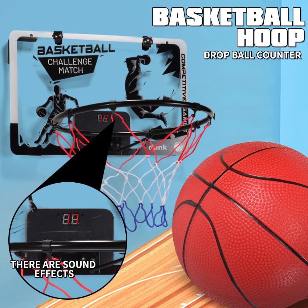 Il kit da basket portatile può Dunk And Score, adatto per sport indoor e outdoor, attività divertenti per bambini, giochi per ragazzi e ragazze