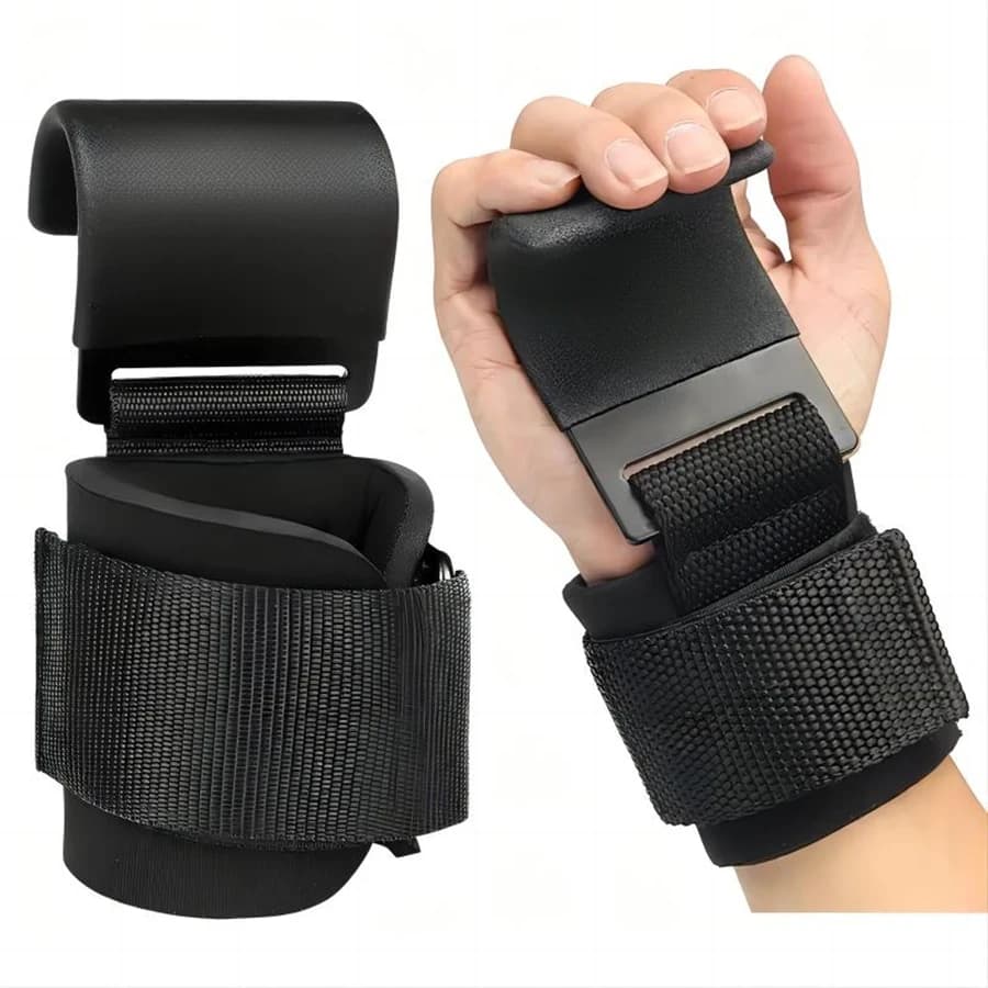 1 pair of wrist straps for weight lifting, maximum grip support, surface lifting gloves and handle bearings, alternative energy training for tractions