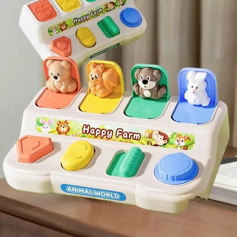 Giocattolo Sensoriale per Bambini con Scatola a Scomparti, 1 Pezzo, per Esercizio Cognitivo e Flessibilità delle Dita, Sicuro, Gioco Nascondi e Cerca, Educazione Precoce