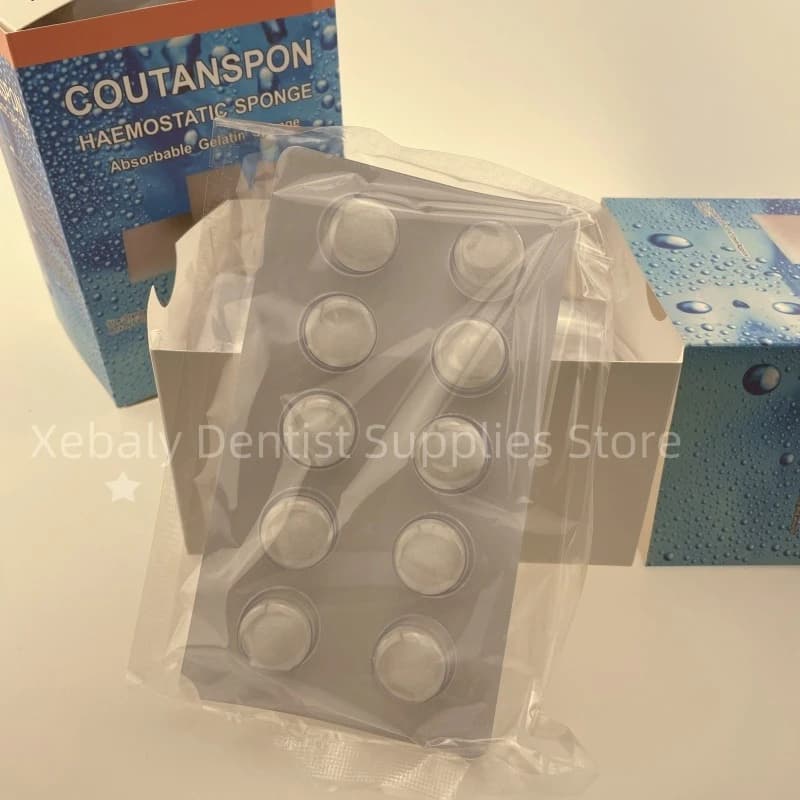 2x50 Pz/scatola Dentale Emostasi Spugna Collagene Medico Ferma Ematofoiico Sedge Cotone Spazzola Farmaceutica Emostatico Gela