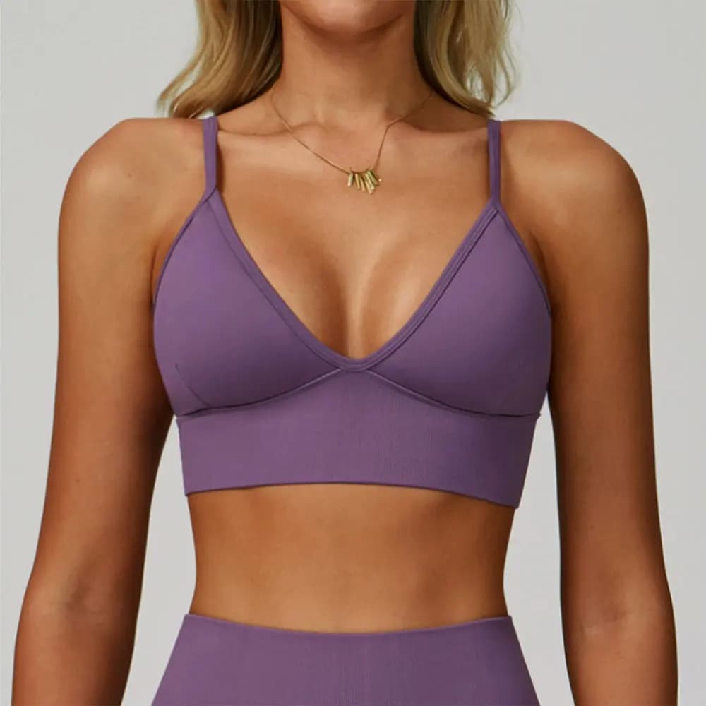 Women's Sports Bra Breathable Anti-shocket for Gym Fitness Training Push Up Top Yoga Running Sporty Clothing High Strength Canotta Yoga Without Sewings
