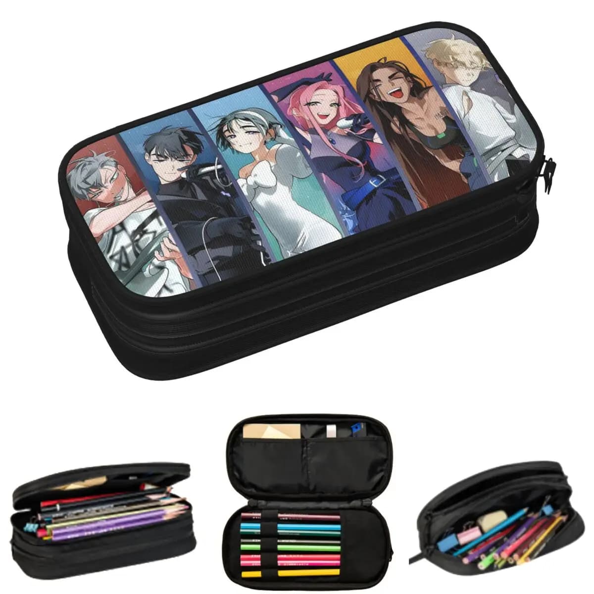 Astucci per matite Alien Stage Anime per regali per studenti, astuccio per penne, astuccio per matite di grande capacità
