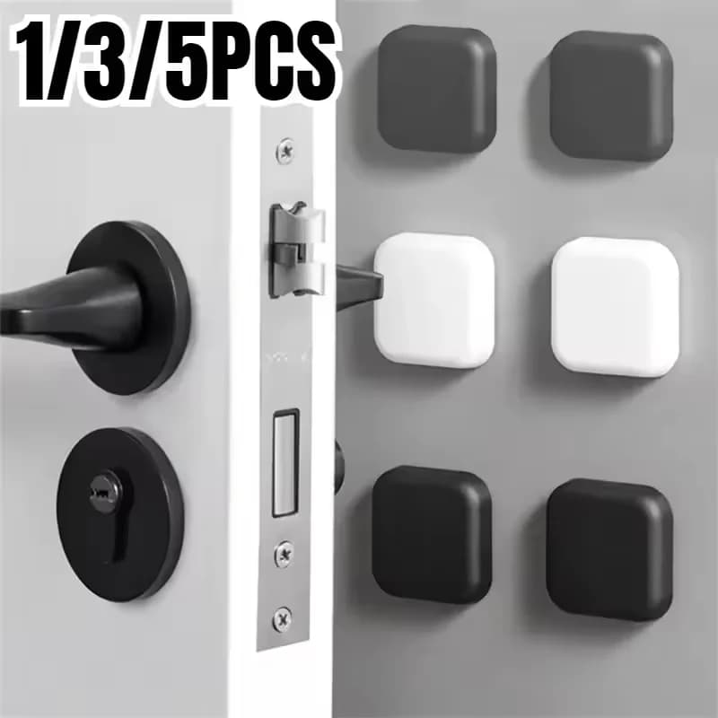 1/3/5PCS Fermaporta Anti-Collisione Fermaporta Quadrato Autoadesivo Silenzioso Anti-Collisione Protezione Pad Decorazione Della Casa