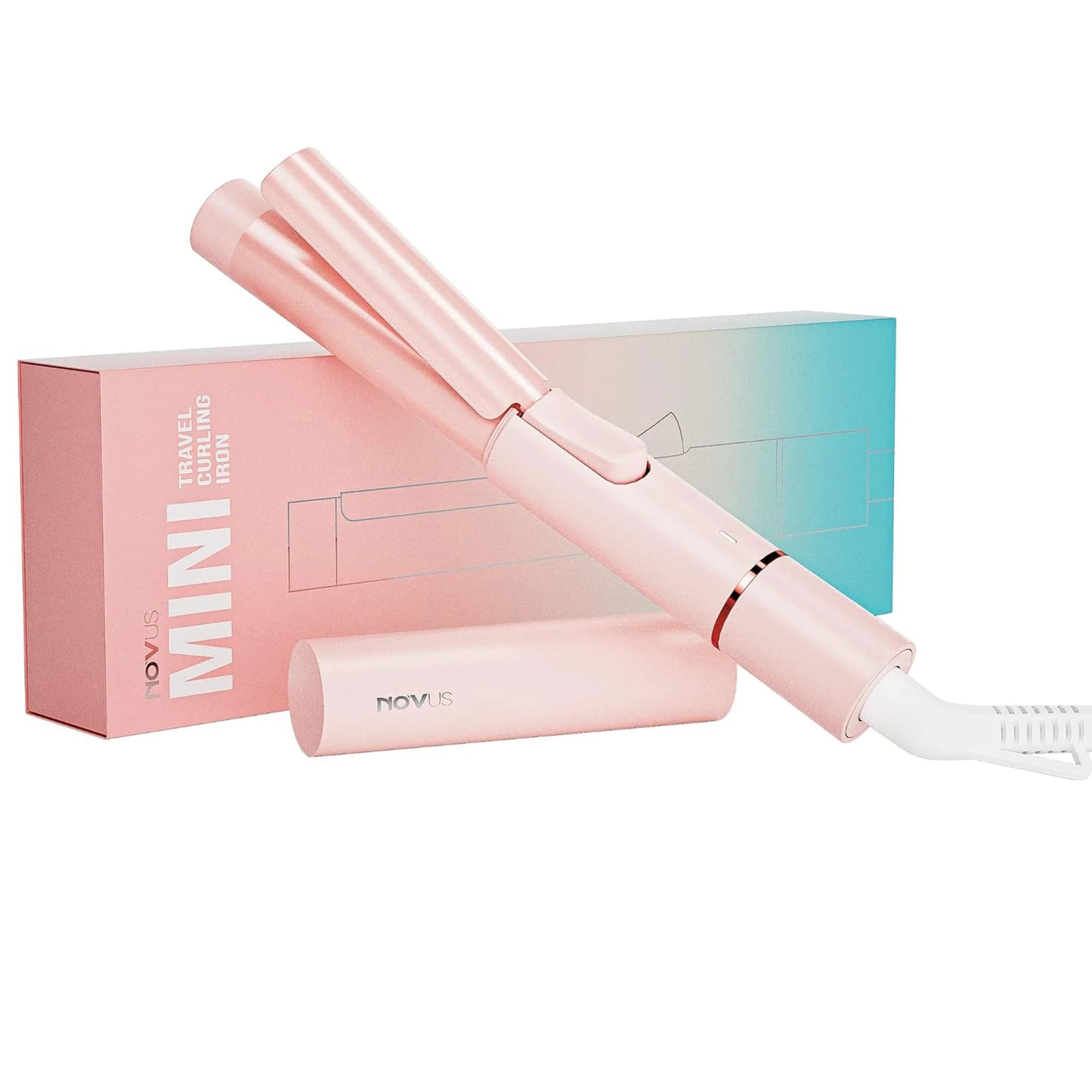 Mini iron hair curler, small wand 1 inch ceramic hair curler, rapid heating, portable hair curler, iron travel hair curler