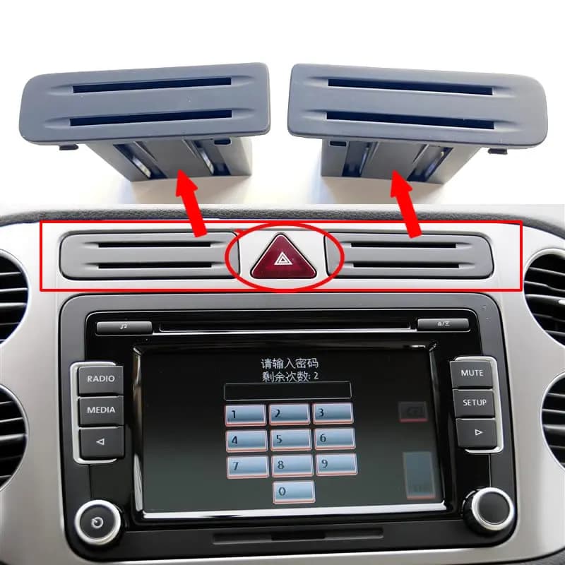 For VW Volkswagen Tiguan 2009-2012 Center console card holder Dashboard card box Card slot 5M0 858 373 5ND 858 373
