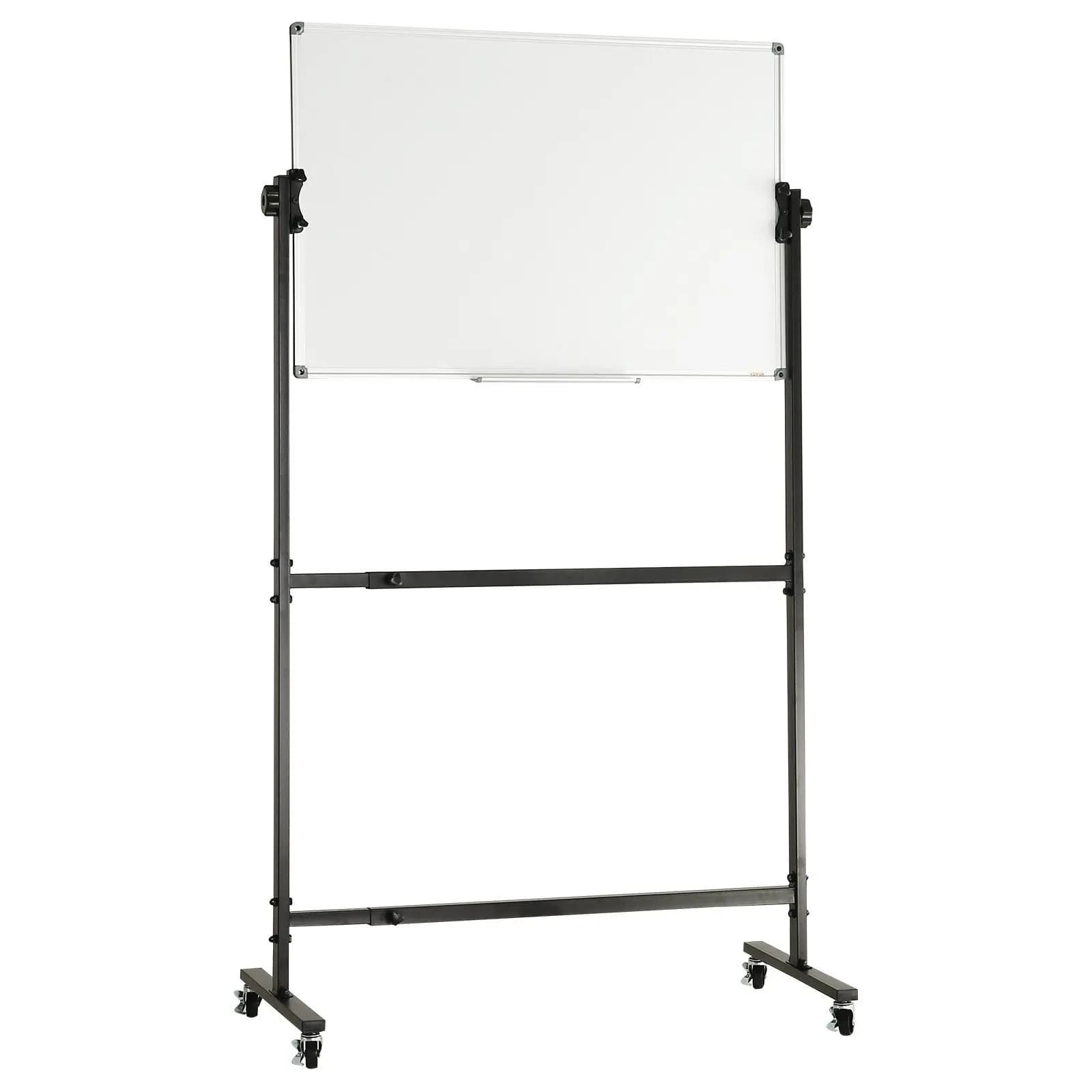 Lavagna magnetica cancellabile a secco bifacciale regolabile in altezza 47-71 pollici 36x24 pollici con rotelle facili da spostare e vassoio portaoggetti