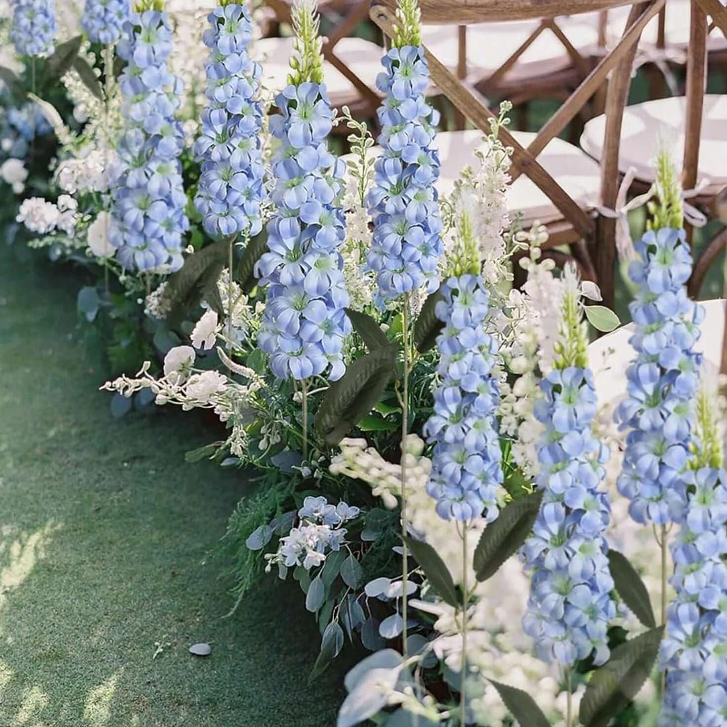 Fiori Artificiali in Seta, Giacinti per Decorazione Casa e Ufficio, Vaso, Giardino, Matrimonio, Ghirlanda Nuziale, Bouquet per Arco, Regalo di Alta Qualità