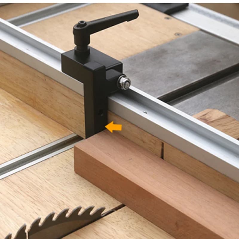 Aluminum T Track Sliding Limiter Router For Wood Processing Table Slot Carpet Saw Cutting Limiter Block for Table Fence