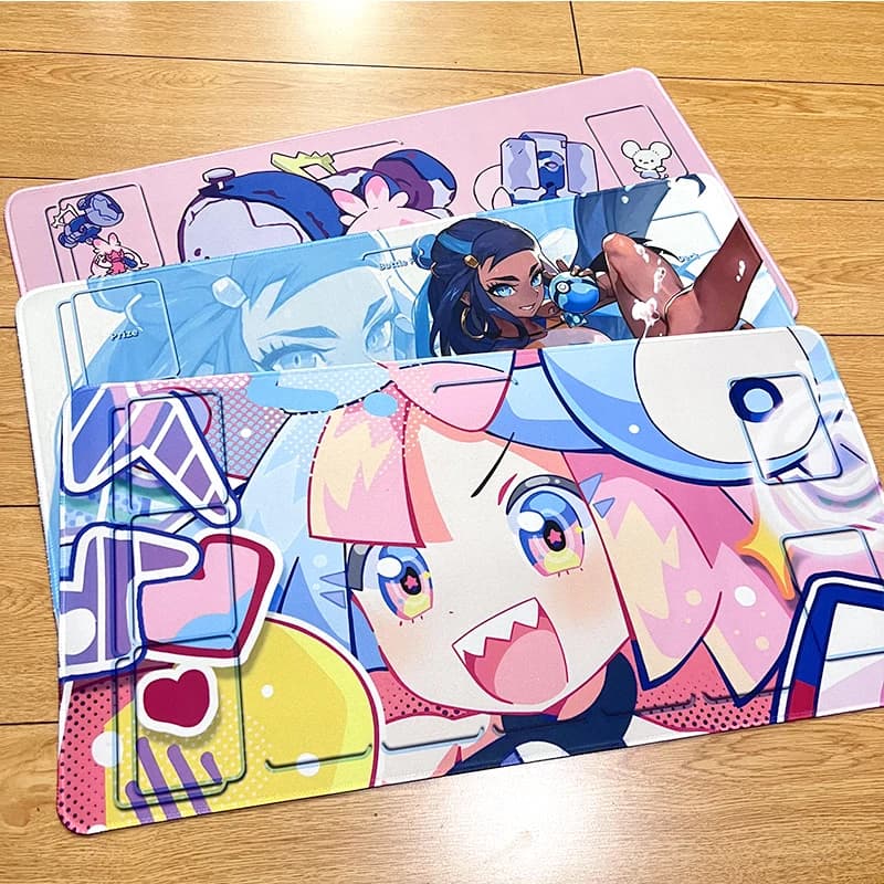 Anime Pokemon Nessa Tinkaton Lono Figure Tappetino da gioco PTCG Carte collezionabili Tappetino da gioco Duel Plate Tappetino per carte in gomma Tappetino per mouse impermeabile