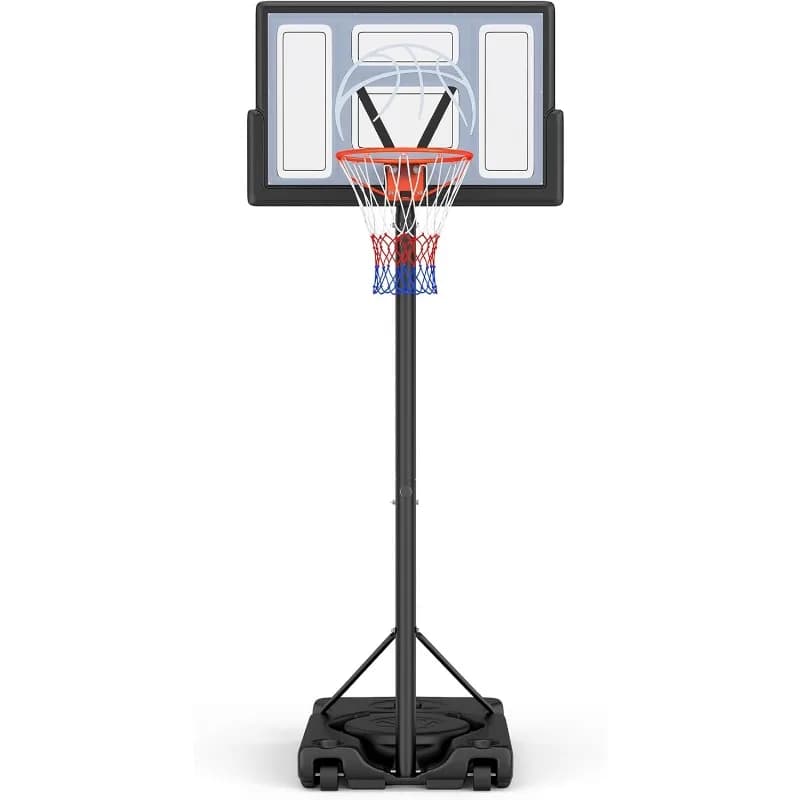 Basket Yohood Basket for Outdoors Adjustable 10ft, Portable Canestro System, 44 Infrangible Table, Large Base