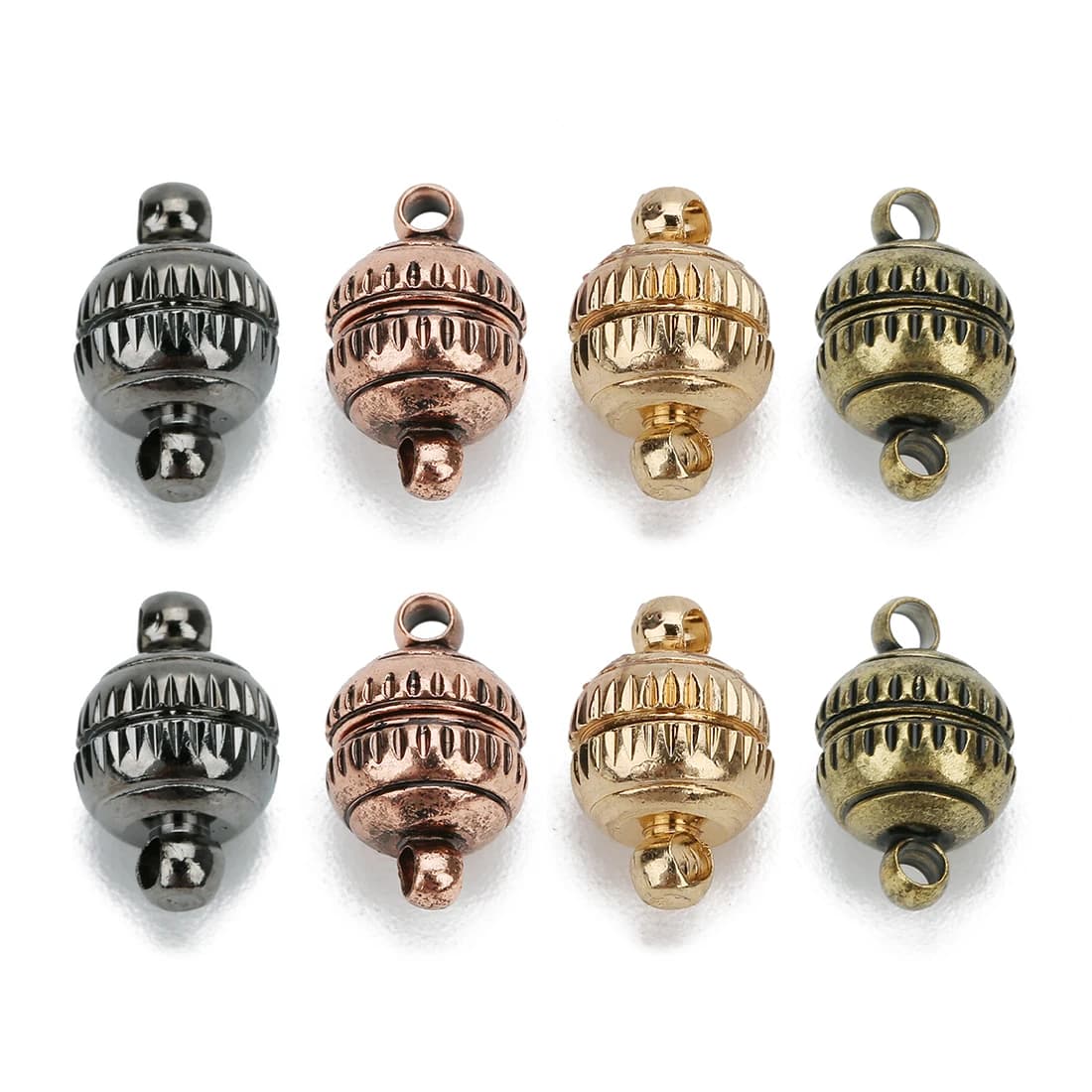 5 pcs/lot Coppers Strong Magnetic Clasps Round Extremity Clasp Connectors For Manufacturing FAI Jewels Handmade Bracelets Necklaces Accessories