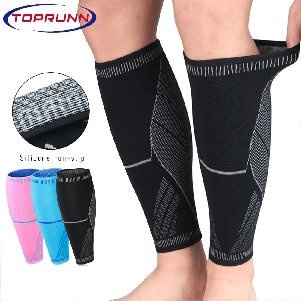 1 pz Corsa Atletica Compressione Maniche Gamba Vitello Parastinchi Gomito Ginocchiere Protezione Sport Sicurezza Unisex