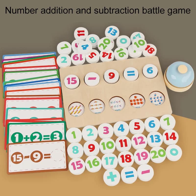Children's Early Education Math Toys, Addition and Subtraction Chess, Parent-Child Interaction, Math Enlightenment