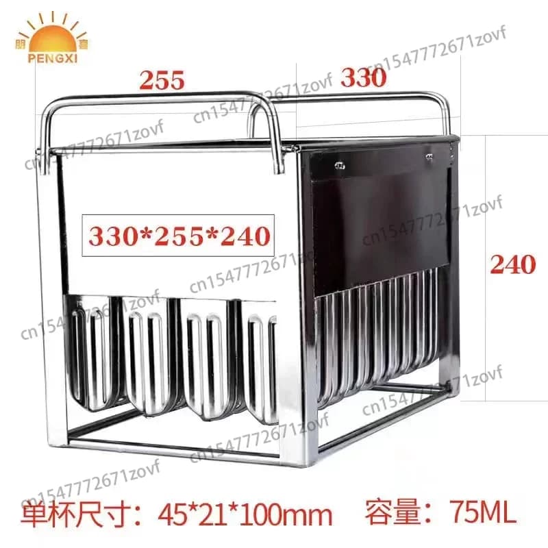 40 stampi per ghiaccioli in acciaio inox, stampi per ghiaccioli a forma di frutta per macchina per ghiaccioli, stampi fai da te per gelato con supporto per bastoncini