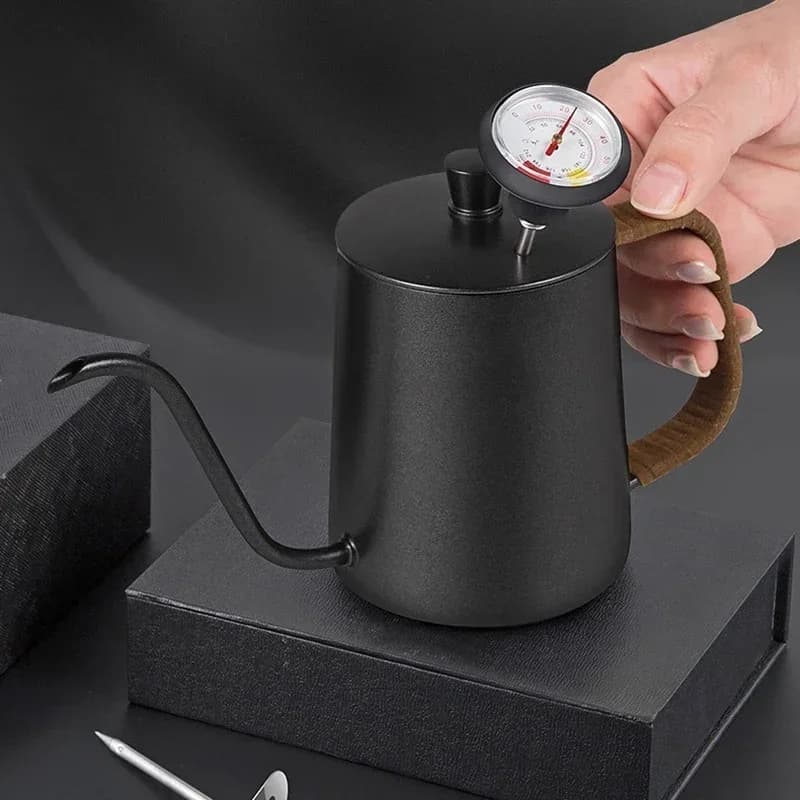 Termometro per Caffè in Acciaio Inossidabile 0-100 ℃ Sonda per montalatte, caraffa, caffettiera, strumento per il controllo della temperatura in cucina