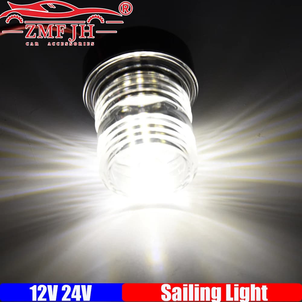 ZMFJH 12V24V Verde Rosso Bianco LED Luce di navigazione per barche Yacht Luce di ancoraggio marina Luce di segnalazione a vela per yacht per barche marine