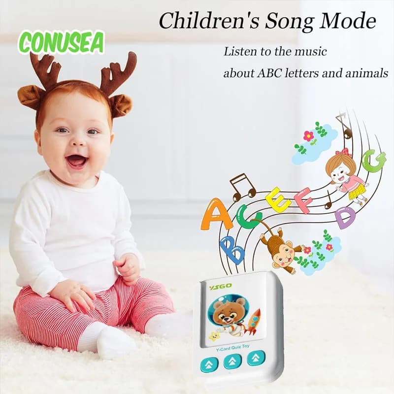 Toddler Learning Books In Russian English Talking Cards Study Machine Words Chinese Spanish Arabic Early Educational Toy Gifts
