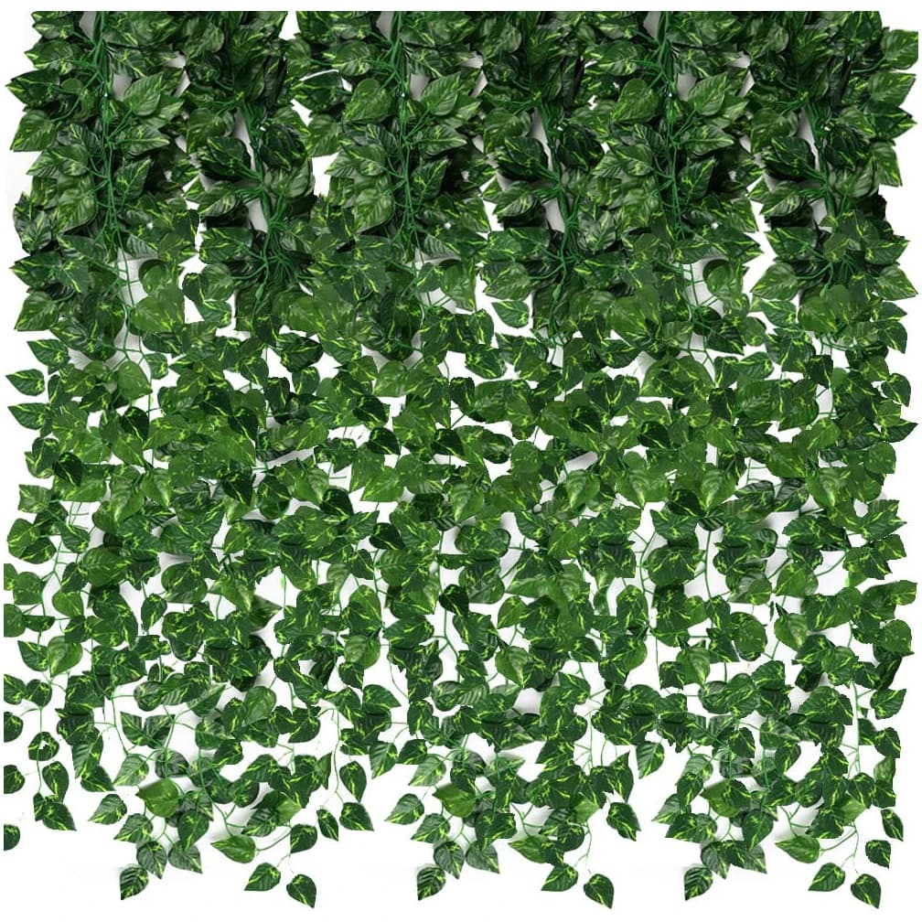 1/3/6/12 pieces, realistic wreath of artificial edible leaves - Artificial and green plants for weddings, parties, home decorations