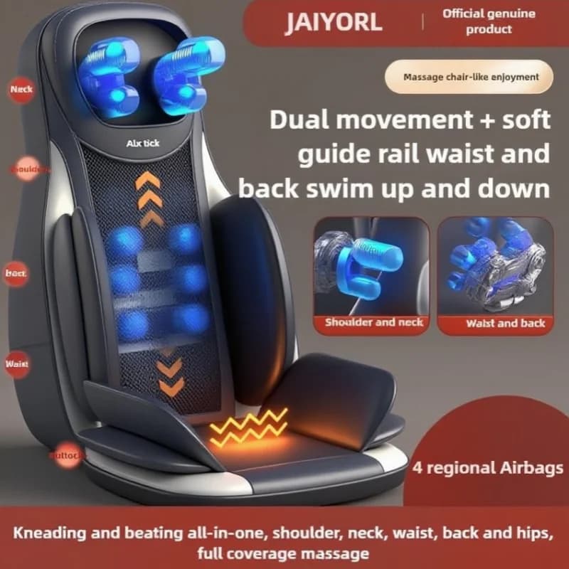 Airbag Update Shiatsu Back Massage With Heat 2D Ro 3D Mixing Massage Chair Pad Adjustable Seat Massage for Body
