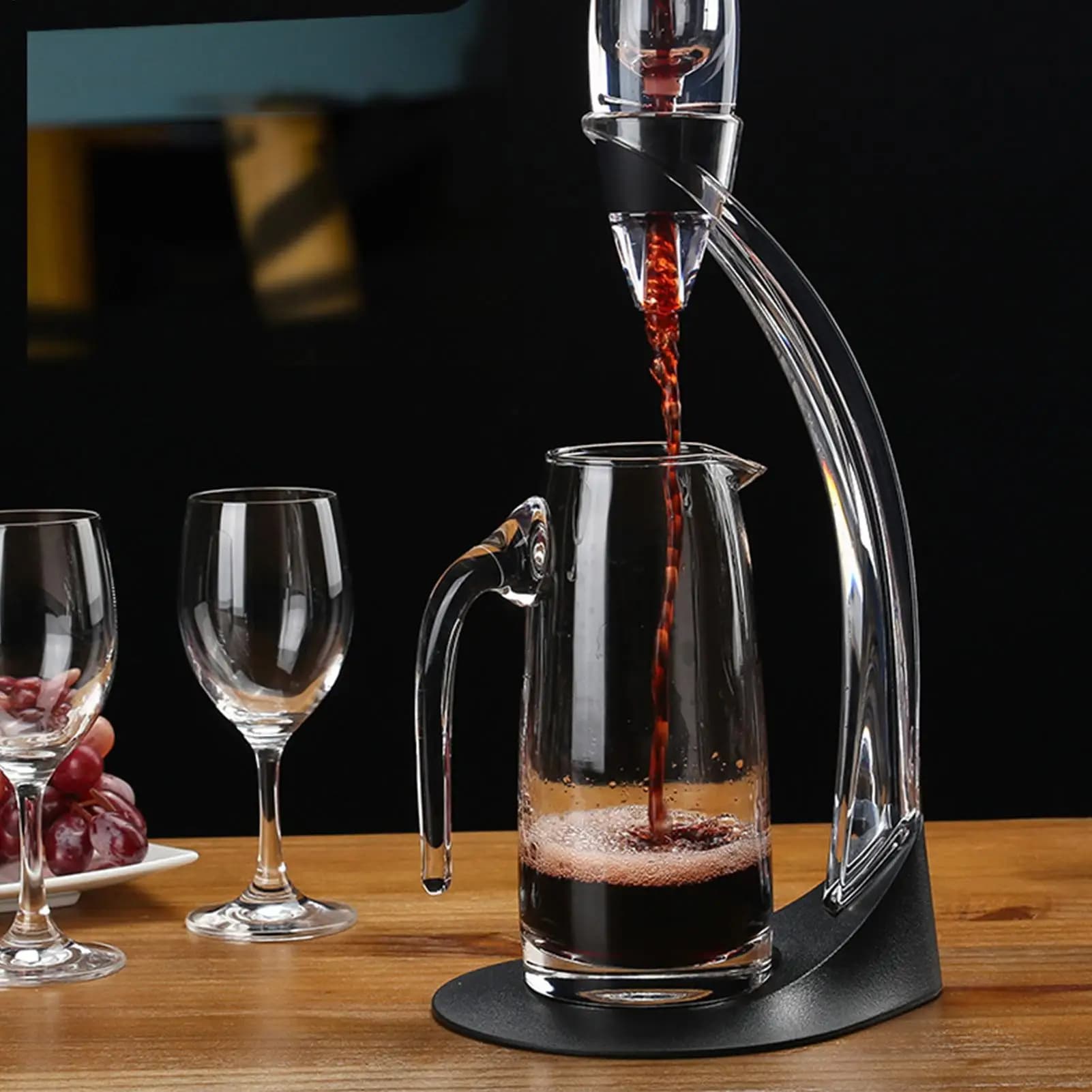 Aeratore per vino Gadget da cucina multiuso portatile rapido Decanter per aeratore per vino per la pensione di Natale Cucina per feste di San Valentino