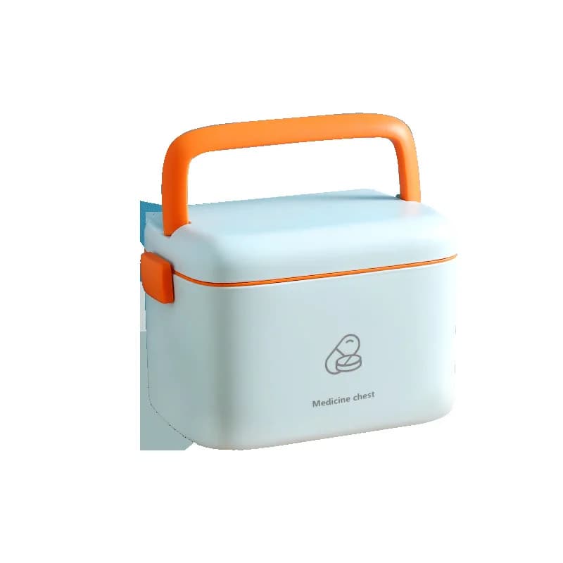 Piccolo kit di pronto soccorso multifunzionale portatile, grande scatola di medicinali medici per la casa