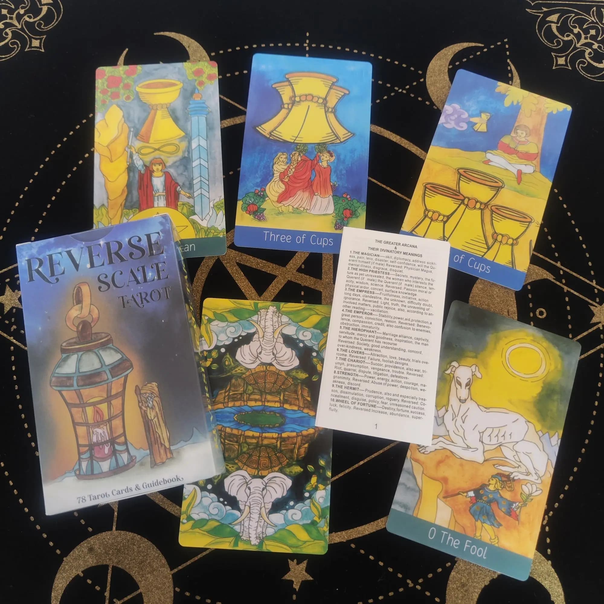 12x7 cm Reeverse Scale Tarocchi Divinazione di alta qualità Giochi da tavolo Giochi di intrattenimento per feste Gioco di carte per feste in famiglia
