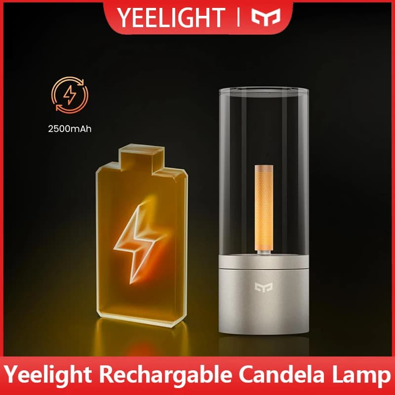 Luce notturna a LED ricaricabile Yeelight, luce d'atmosfera, luce per camera da letto con regolazione continua, luce decorativa portatile intelligente