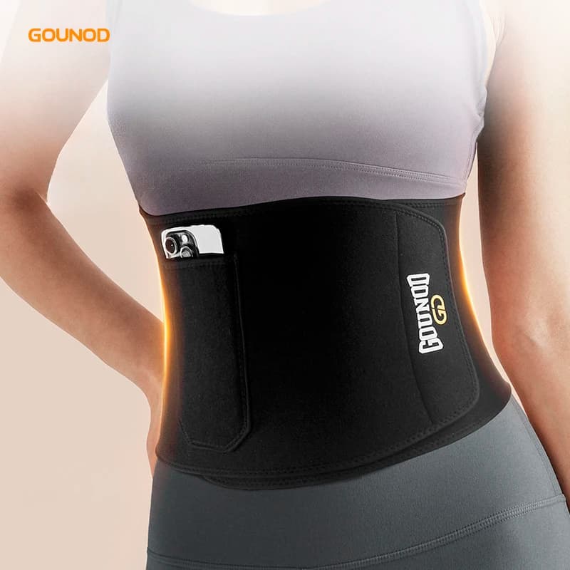 GOUNOD Sports Sweat Belt Fitness Running ciclismo Heat Gathering Belt addome vita sudorazione