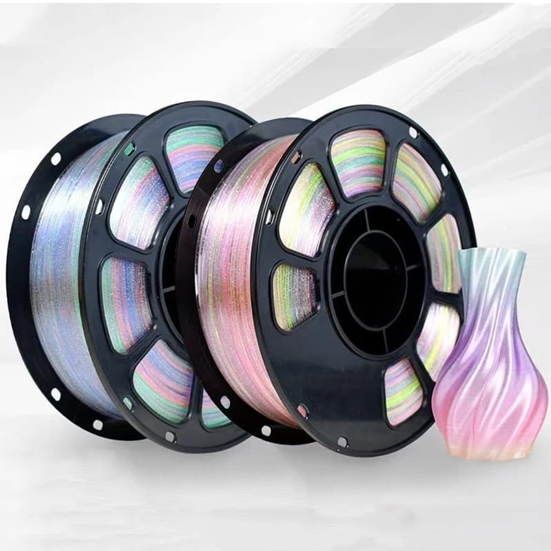 3D printer from 1,75 mm PLA Crystal flash Filament pla point rainbow Printing material 250 g Crystal Sparkle Forest 1 kg, 500 g