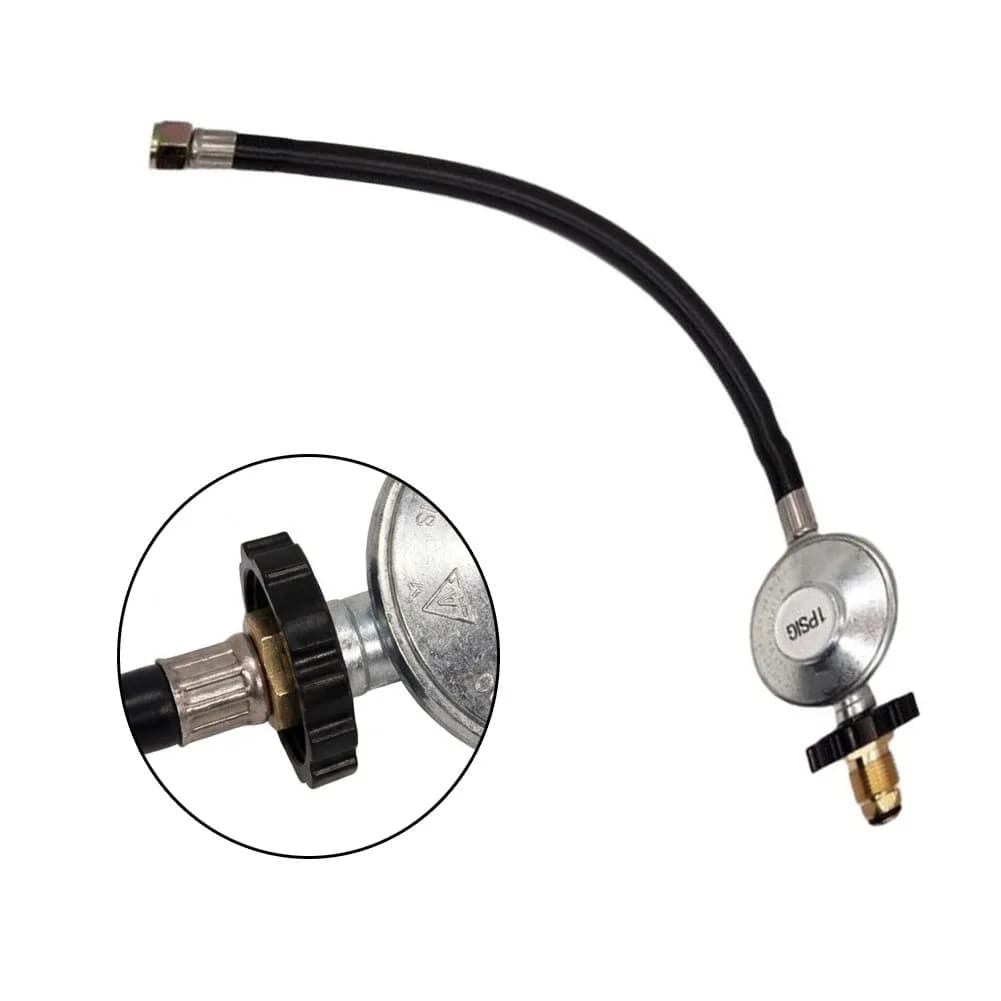 Propane Tank Valve Low Pressure Regulator Kit For Outdoor Grilling Camping Stoves And Heaters 75000 BTU Brass Fitting