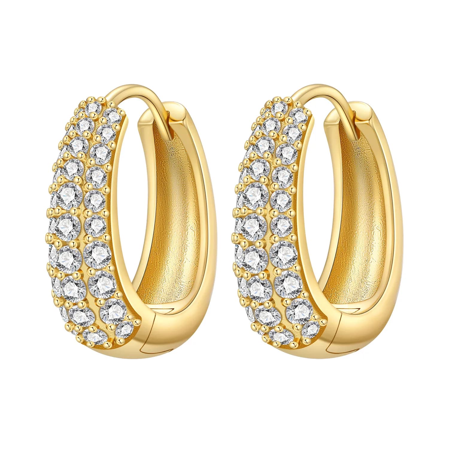 PANPOKI S925 Orecchini a cerchio minimalisti dorati in argento sterling, gioielli da donna, regali di anniversario originali e alla moda
