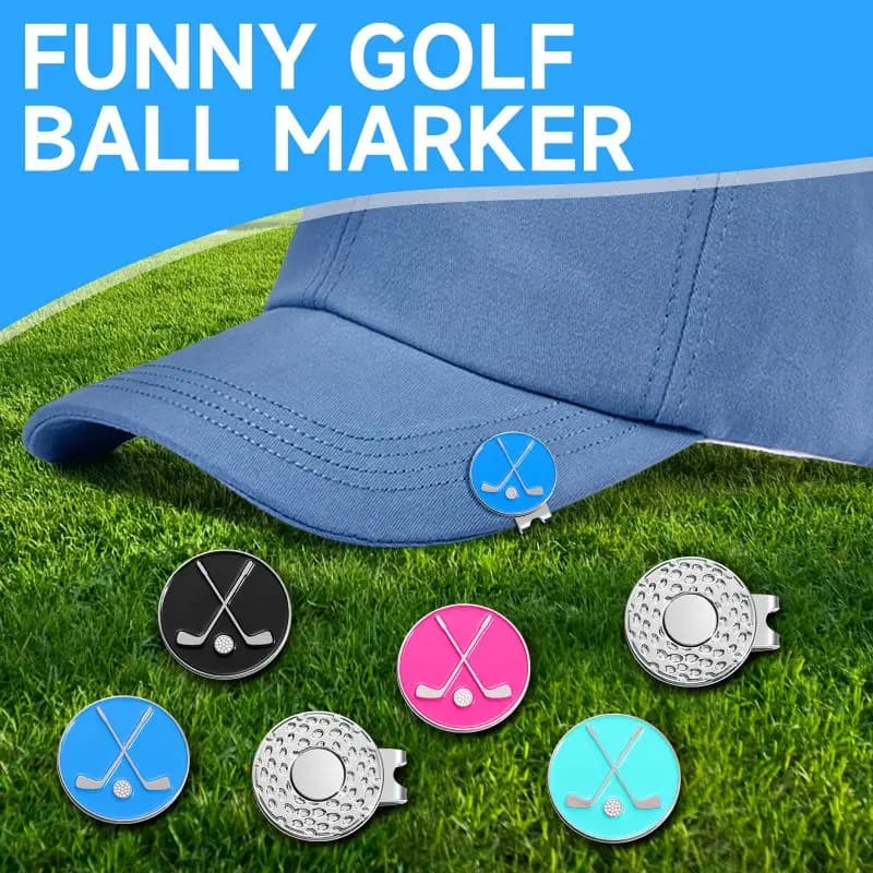 Indicatori per palline da golf con clip per cappelli per uomo Donna Clip magnetiche per berretto da baseball smaltate Il golfista rimovibile attacca facilmente il berretto da golf