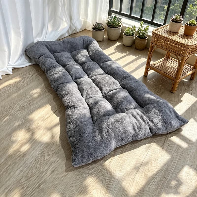 Cuccia per cani grande 120x60 cm, bifacciale, universale per tutte le stagioni, in peluche super morbido, in poliestere ispessito, stile divano, per cani di tutte le razze.