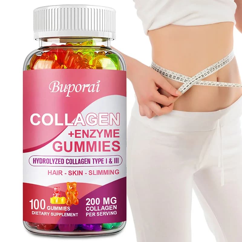 Collagen gumella + enzymes - with biotin for hair growth Skin care Enlighten the skin, helps nails, bones and joints