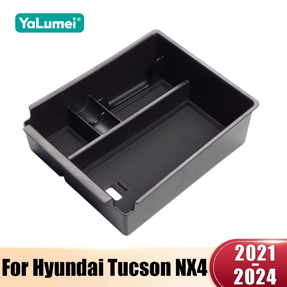 Per Hyundai Tucson NX4 2021 2022 2023 2024 Hybrid N Line ABS Auto Bracciolo Centrale Scatola di Immagazzinaggio Organizzatore Contenitore Vassoio