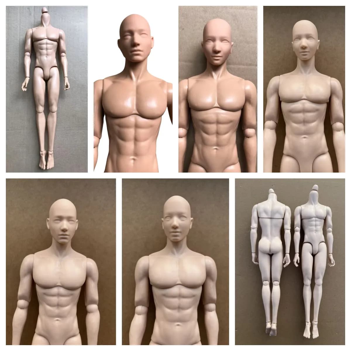 YUNYI Corpo della bambola maschile 1/6 Forte muscolo Soldato Uomini Figure del corpo 14 Giunti mobili Figura della bambola Giocattoli Regali di Natale