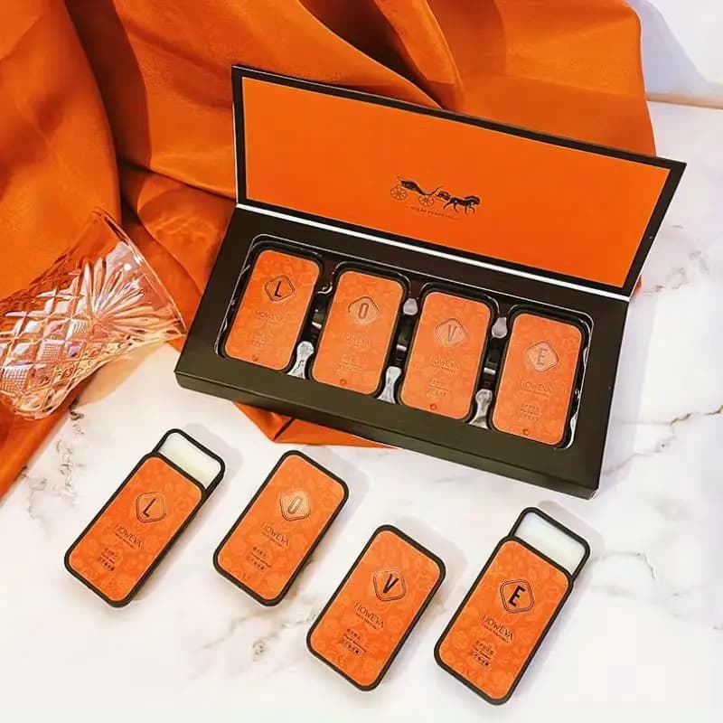 Gift package with solid fragrance, romantic and lasting solid fragrance, attractive fragrance, outdoor laptop, appointment trips, Valentine's Day