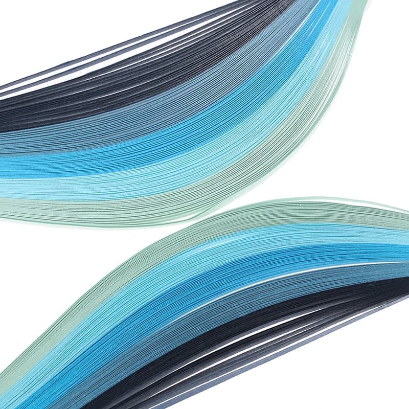 Set di strisce di carta per quilling da 100 pezzi, 3 mm, 39 cm, carta a colori sfumati per artigianato, strumento per quilling fai da te, carta fatta a mano