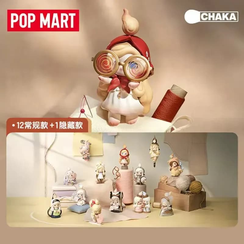 POP MART CHAKA Stitch By Stitch Series Mystery Box Genuine Blind Box Toys Mystery Box Doll Guess Bag Cute Anime Figure Gifts