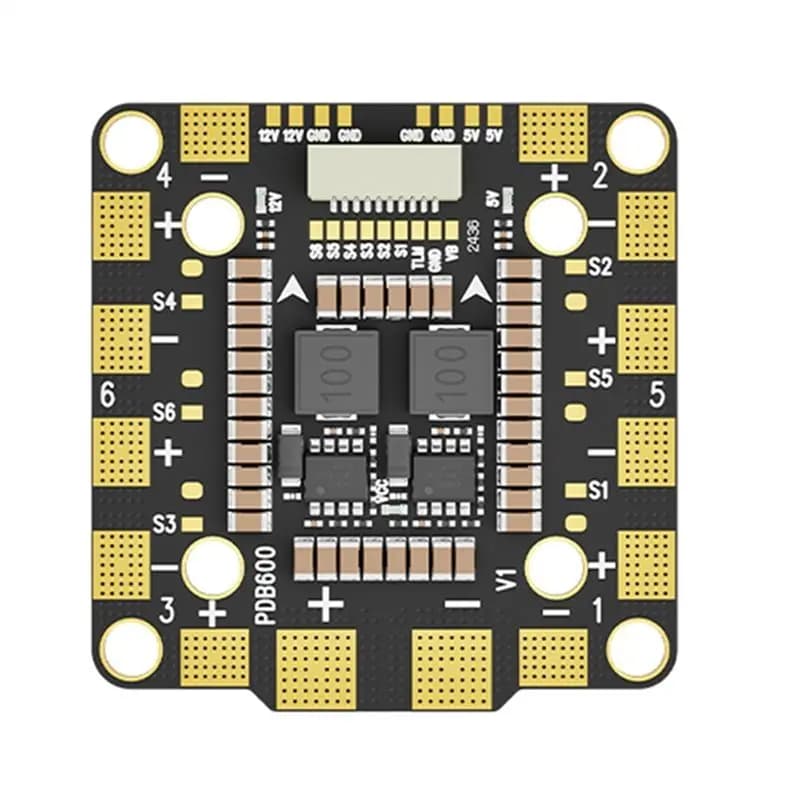 【CYBER MONDAY】1 Pc PDB600A 8S 600A PDB Distribution Board For RC FPV Drone Parts DIY, High Current Power Hub, Multirotor Accesso