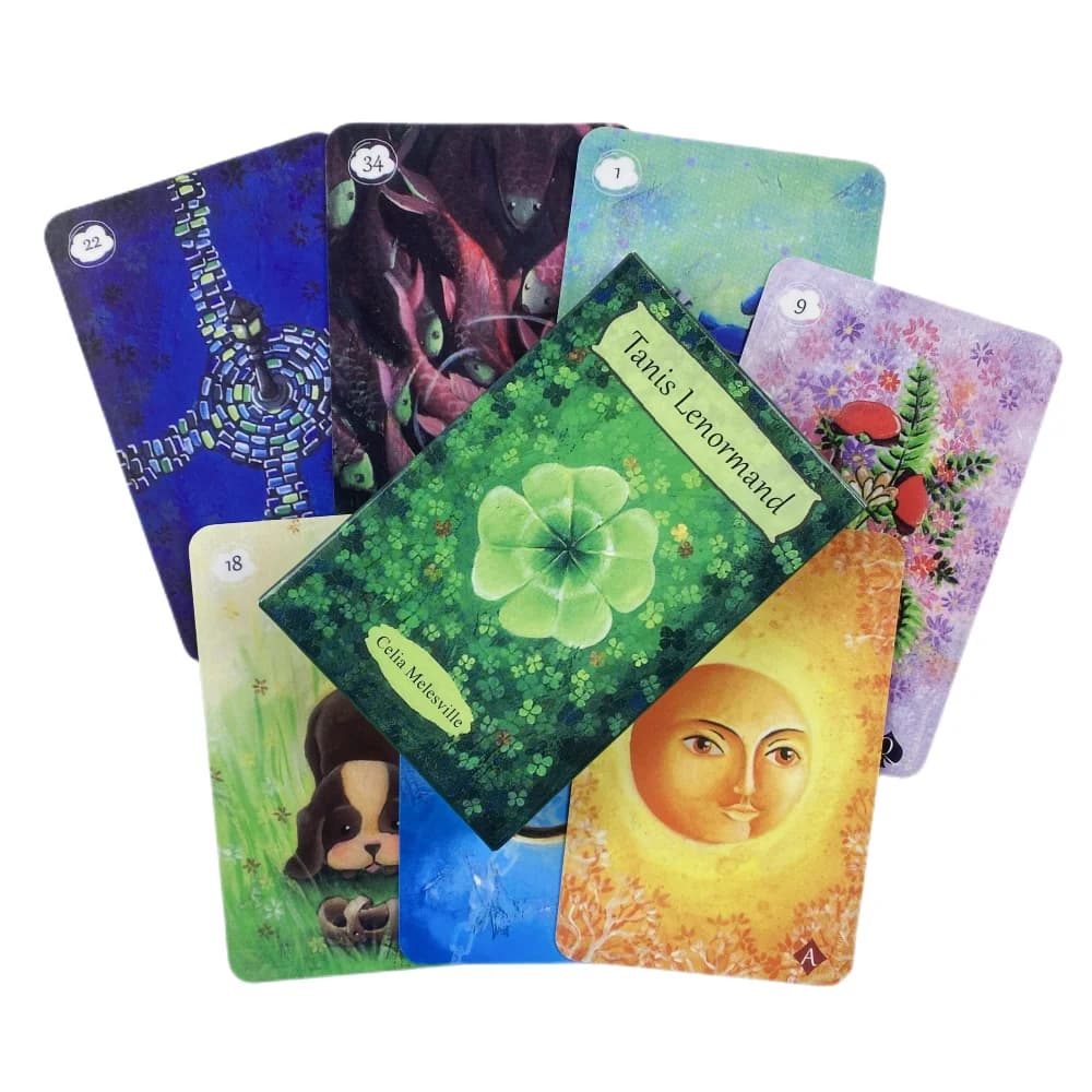 Tanis Lenormand Oracle Cards Tarot Divination Deck English Vision Edition Gioco da tavolo per la festa