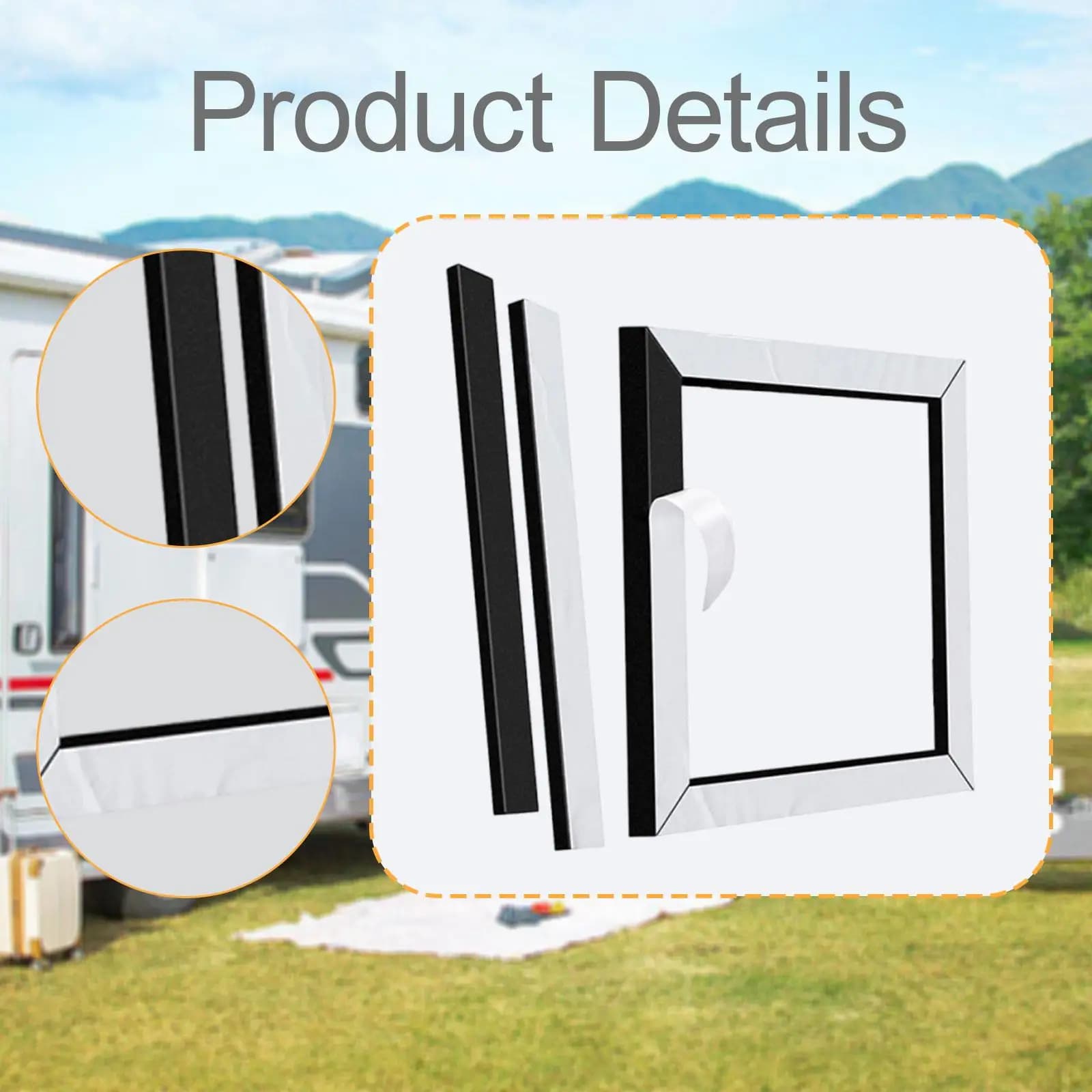 RV Conditioner Kit, Frame Gaskets, Spare Parts, High Performance EVA Foam Robust Accessories