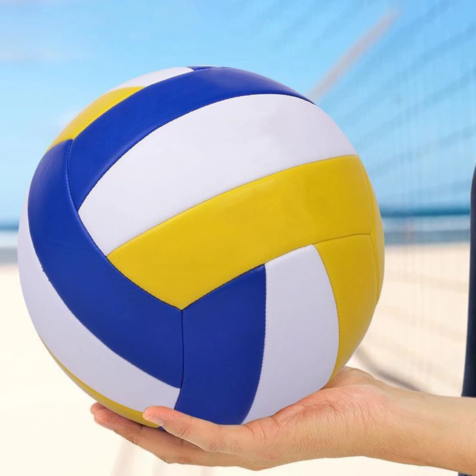 Pallone da pallavolo professionale da 1 pezzo per allenamento e partite, per giovani principianti, per pratica indoor e outdoor, per beach volley