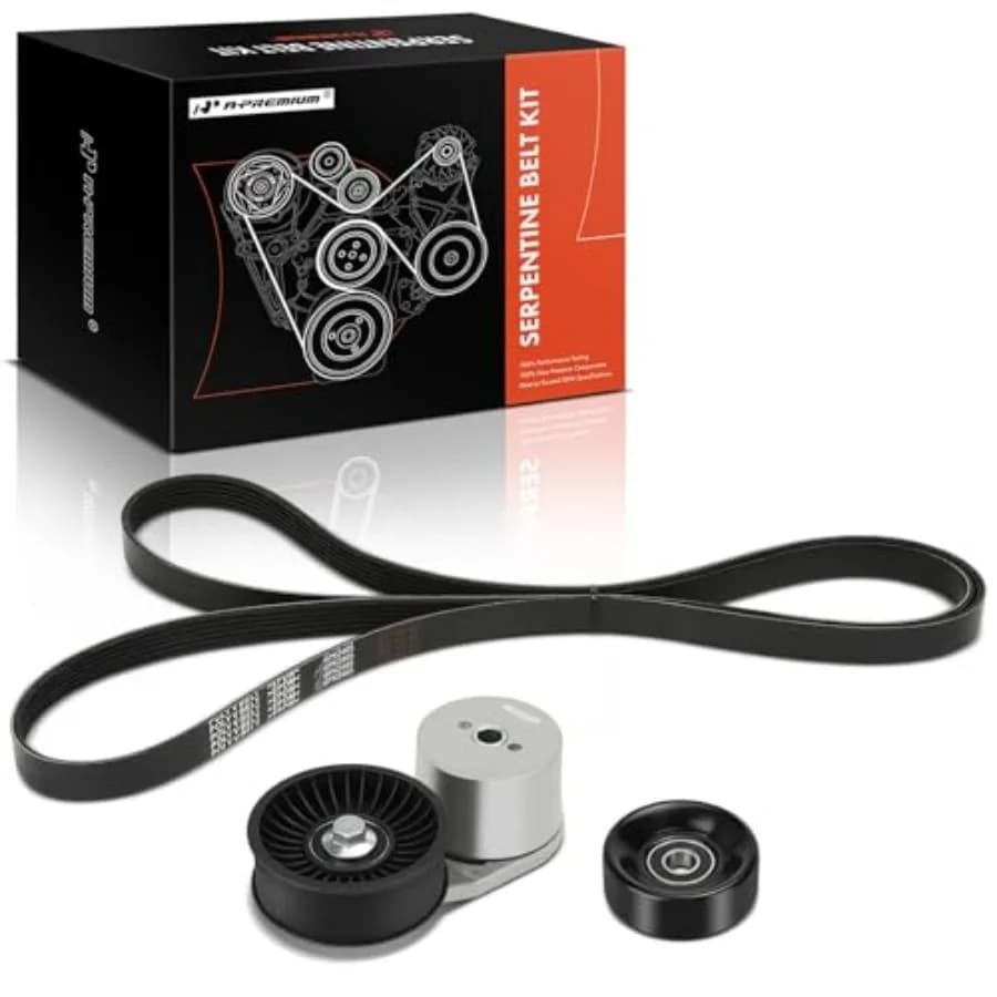 Kit di Trasmissione a Cinghia Serpentina per Motore Compatibile con Chevrolet C1500, C2500, C2500 Suburban, C3500, C3500HD, K2500, K2500 Suburban
