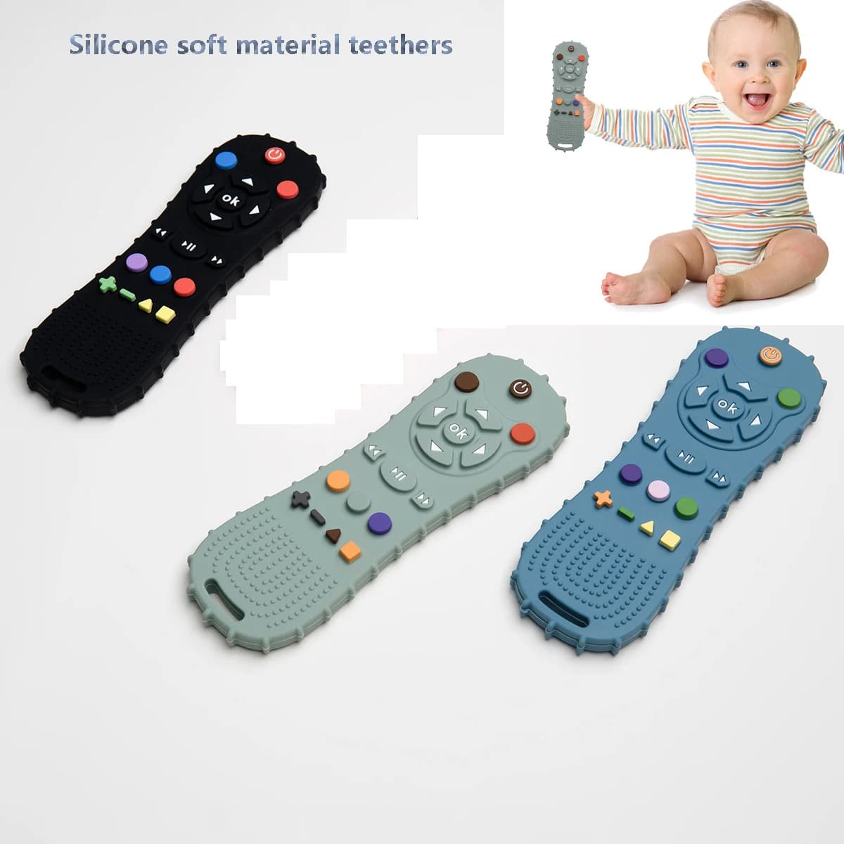 Massaggiagengive telecomandato Massaggiagengive anti-alimentazione per bambini Materiale in silicone per la protezione dell'ambiente