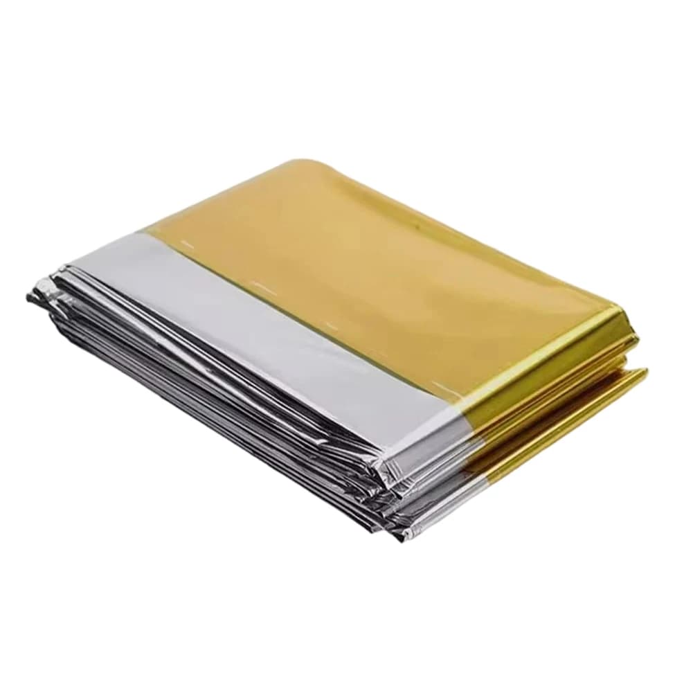 Reflective Thermal Cover for Camping Aluminum Sheet Windproof Foil Foil Floor Mat 140x210 cm